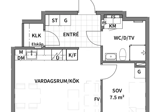 2 rums lägenhet i Trollhättan