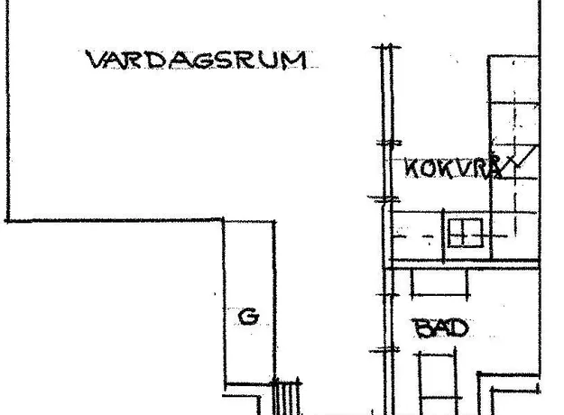 1 rums lägenhet i Perstorp