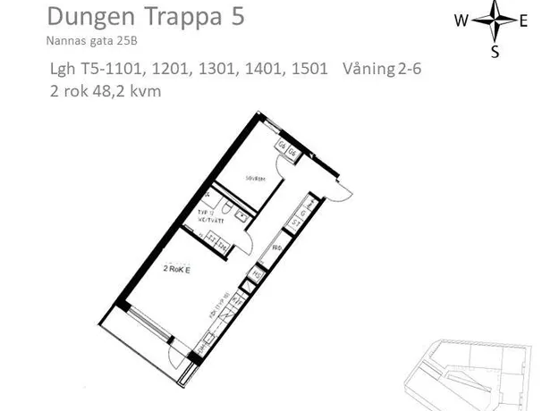 2 rums lägenhet i Malmö