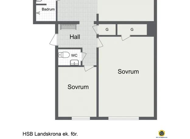 3 rums lägenhet i Landskrona