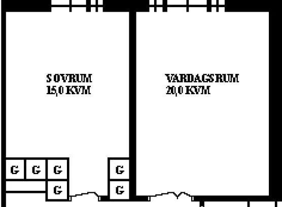 3 rums lägenhet i Umeå