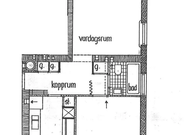 2 rums lägenhet i Kalmar