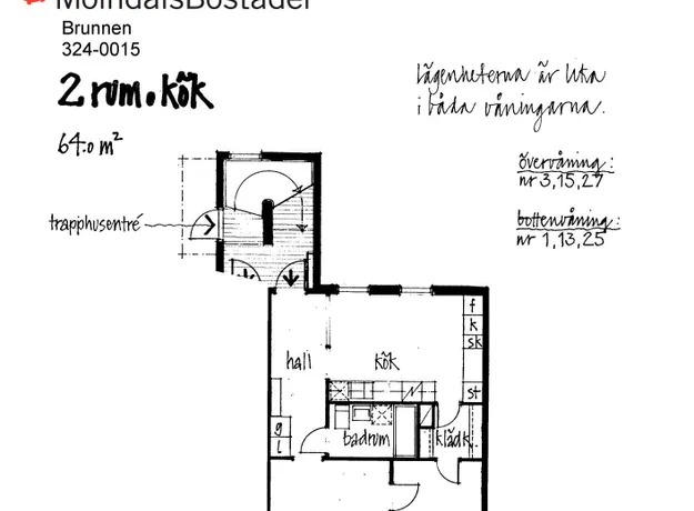 2 rums lägenhet i Mölndal