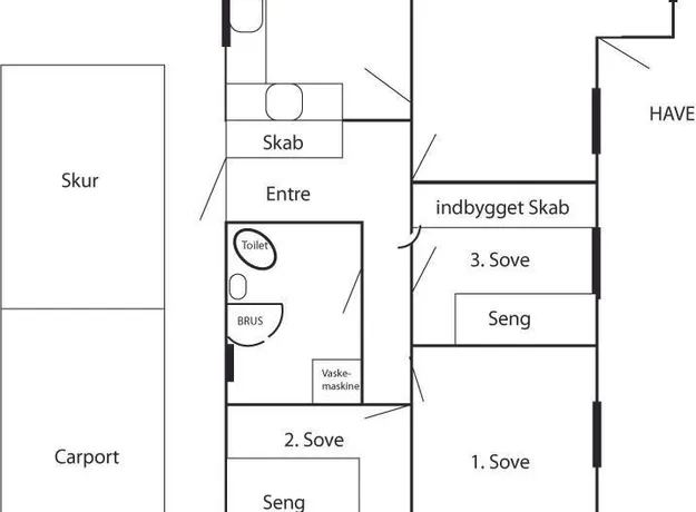 4 værelses hus på 103 m