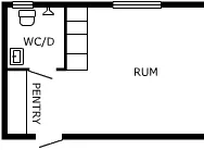 1 rums lägenhet i Lund