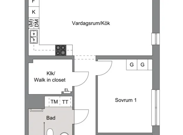 3 rums lägenhet i Solna