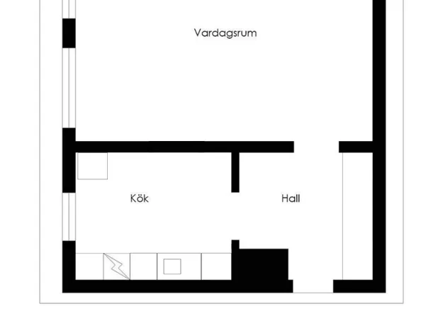 2 rums lägenhet i Sundsvall