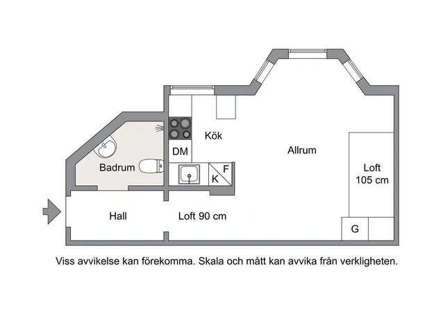 1 rums lägenhet i Stockholm