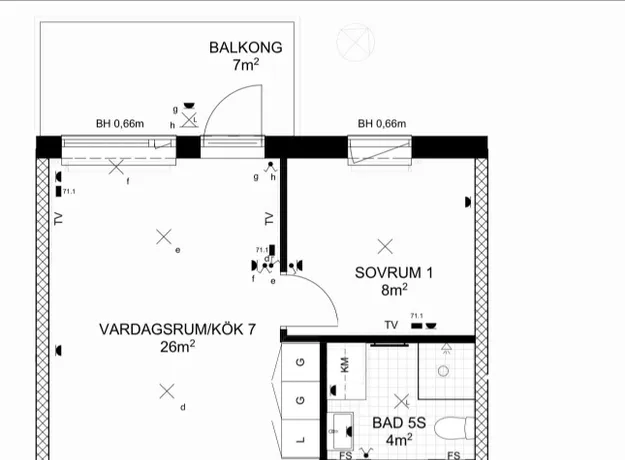 2 rums lägenhet i Uppsala