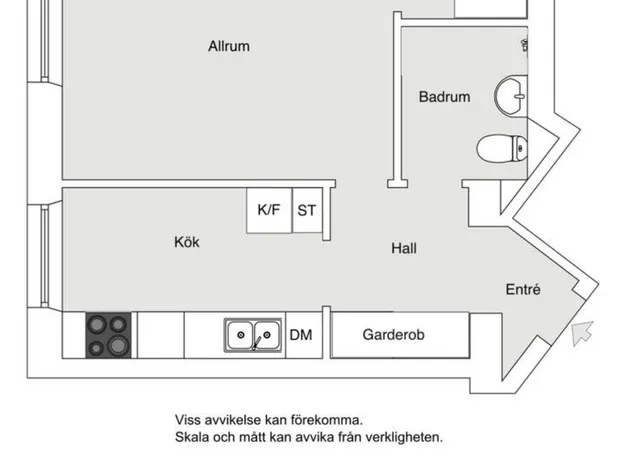 1 rums lägenhet i Stockholm