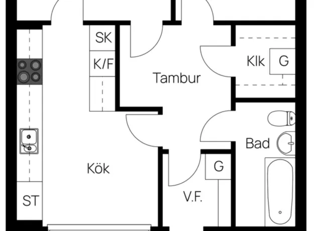 2 rums lägenhet i Trollhättan