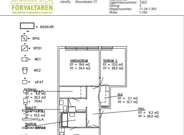 2 rums lägenhet i Sundbyberg