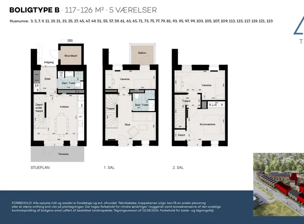 5 værelses hus på 117 m