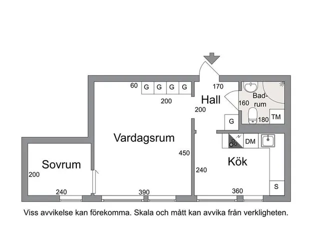 1 rums lägenhet i Hisings Backa