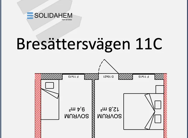 3 rums lägenhet i Katrineholm