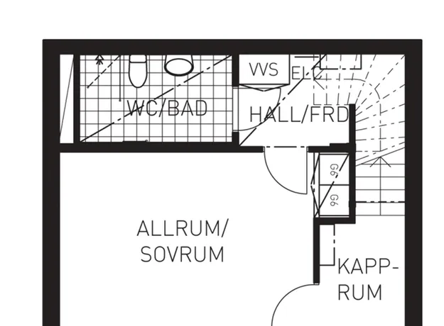 1 rums lägenhet i Solna