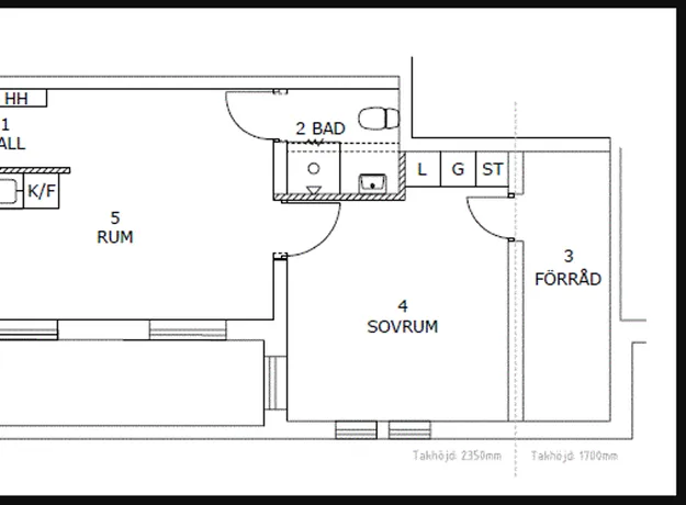 2 rums lägenhet i Malmö