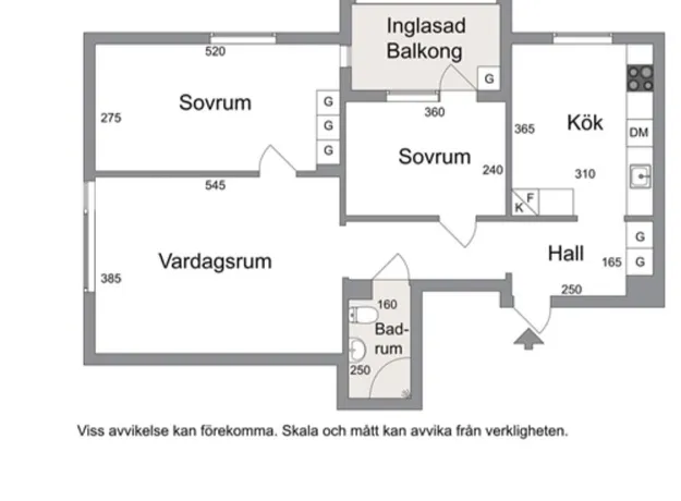 3 rums lägenhet i Eskilstuna