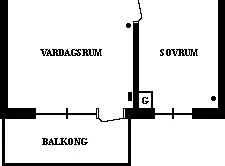 2 rums lägenhet i Umeå